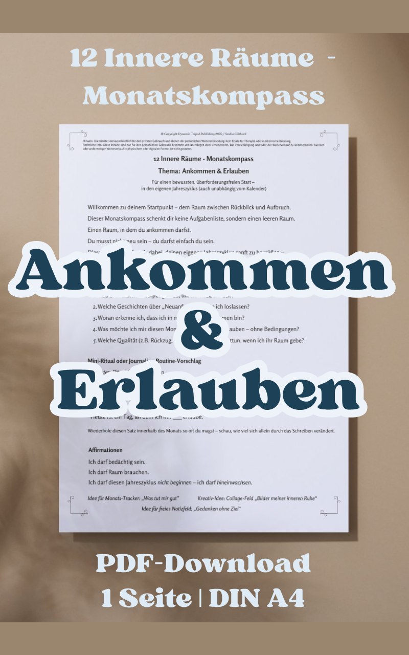 12 Innere Räume - Monatskompass | Ankommen & Erlauben